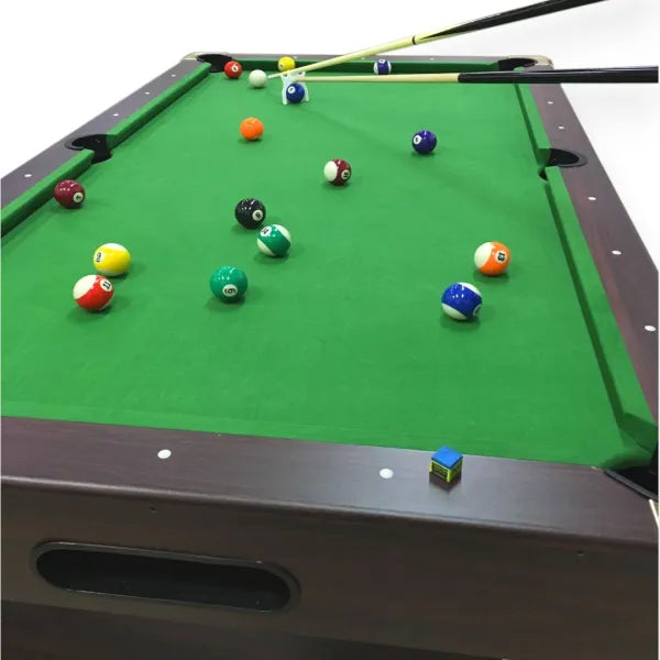 Billiard Table ANNIBALE 7FT Green Cloth Chrome Accents Auto Ball Return 145kg Full Accessories Home Game Room - View 5