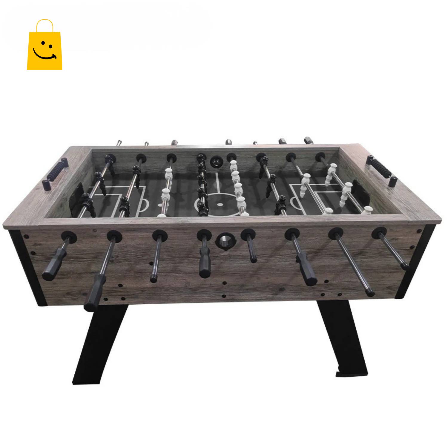 Foosball Table DGMT-7010 55 Inch Adult Size Wood Soccer Game Table, 26 Players, Metal Rods, Rubber Handles, 2 Balls - View 6