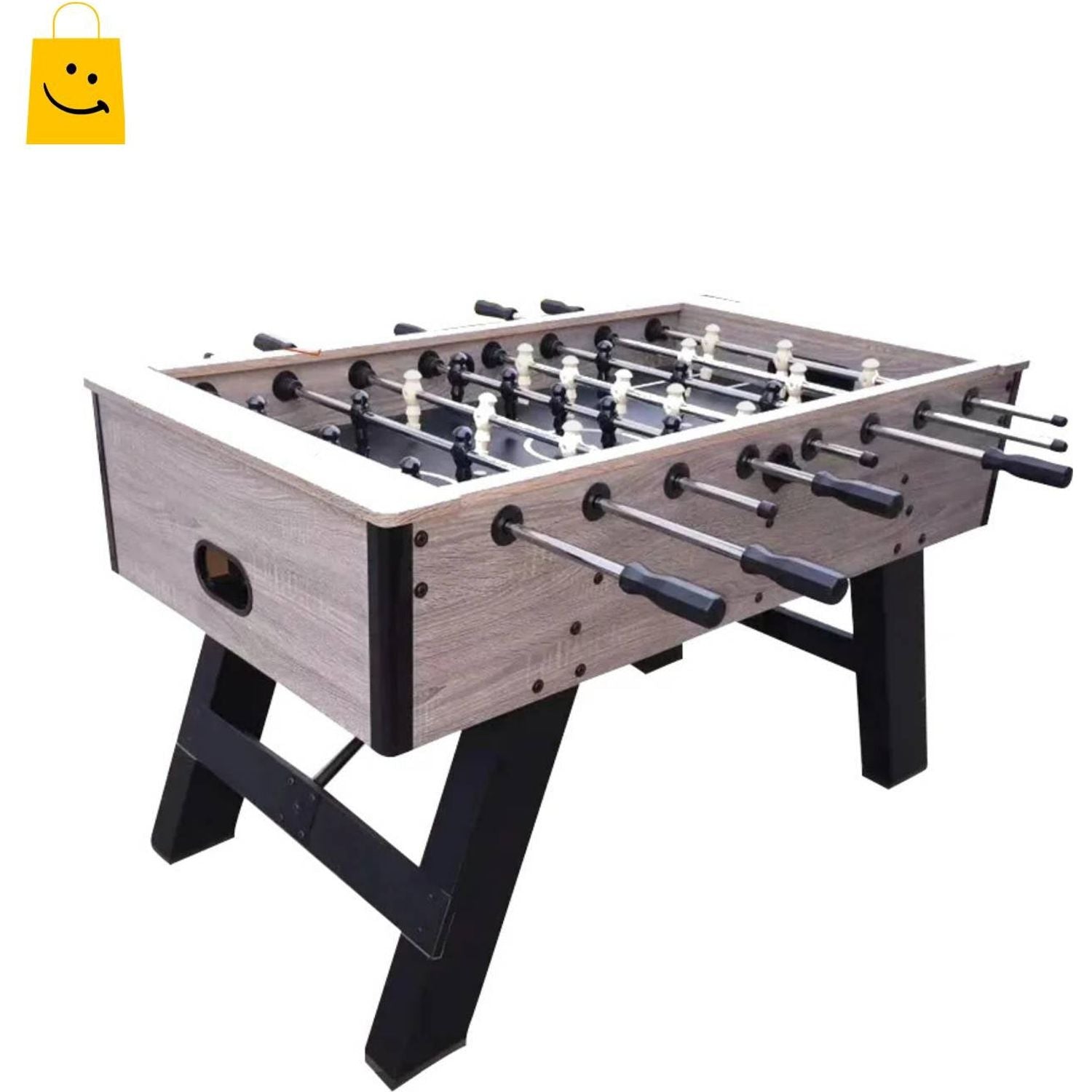 Foosball Table DGMT-7010 55 Inch Adult Size Wood Soccer Game Table, 26 Players, Metal Rods, Rubber Handles, 2 Balls