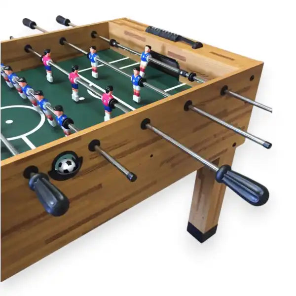 Foosball Table Maracana Wood-Effect MDF 40KG 7mm Steel Rods Anti-Slip Handles Adjustable Feet 2 Balls Included - View 6