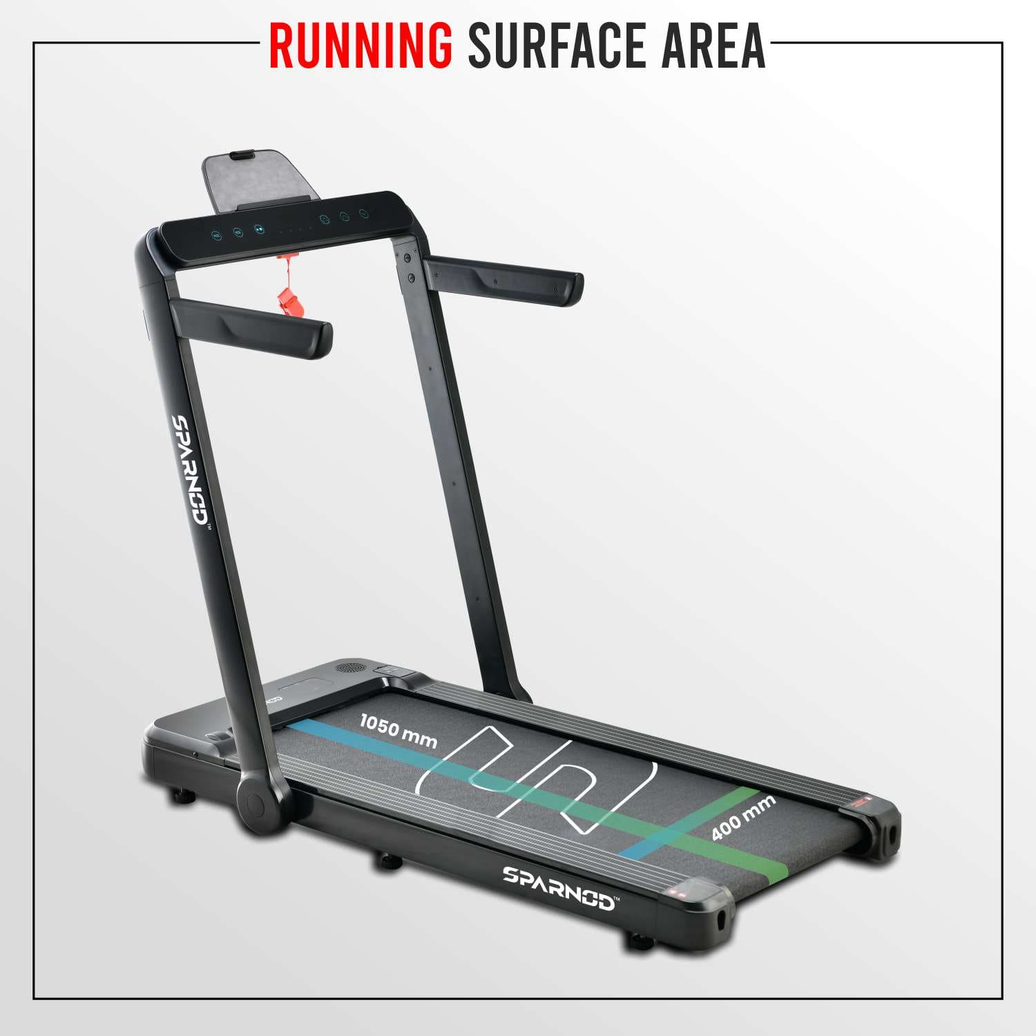 Home Treadmill STH-3060 4HP DC Motor, 2-in-1 Foldable Walking Pad, 0.8-12km/h, Bluetooth, LED Display, 110KG, Pre-Installed - View 5