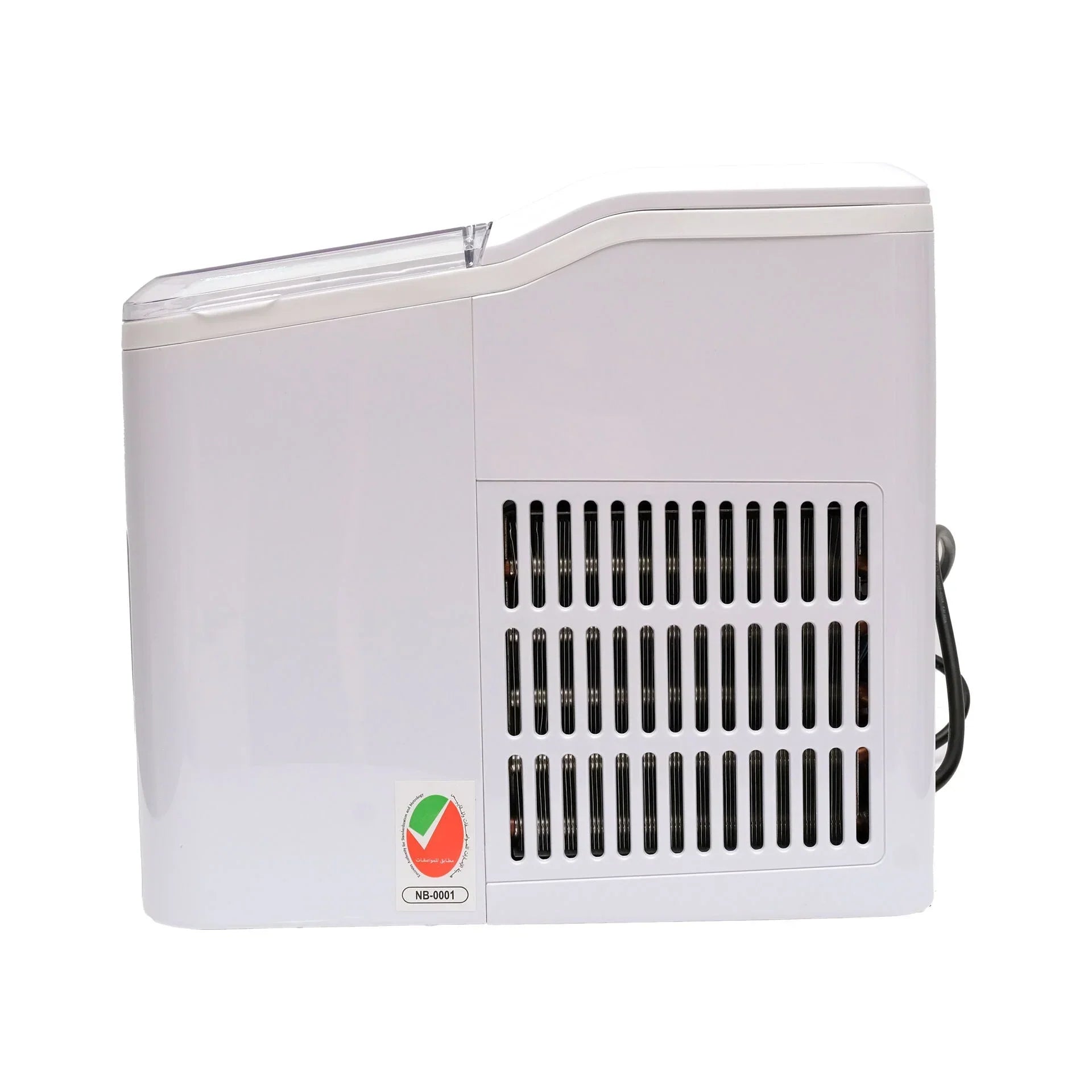Ice Maker Counter Top 1.5L Water Tank, 600g Storage, 120W, Fluorine-Free, White - View 5