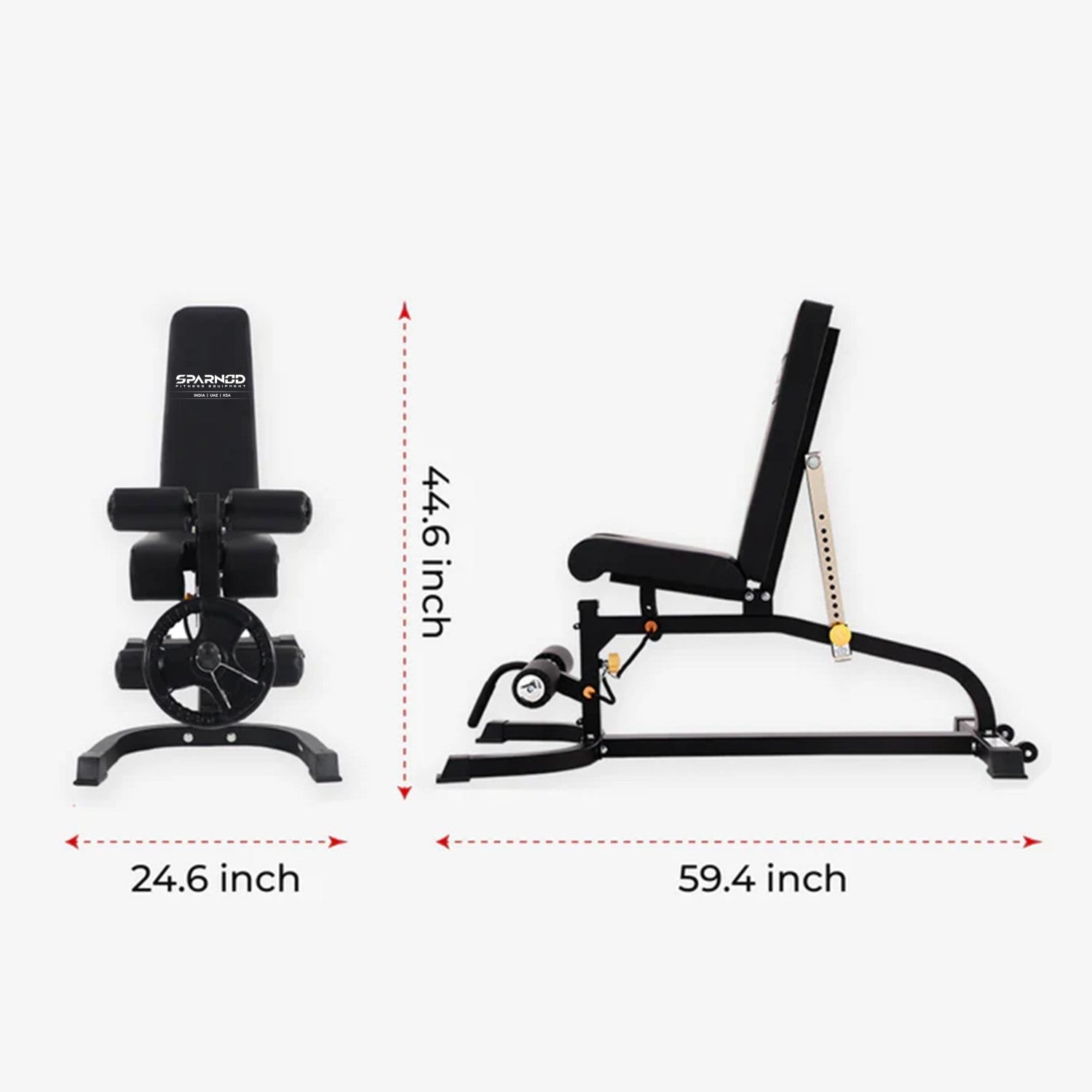 Multi Function Bench SWB-68 | Flat Incline Decline | 800 lb | Leg Developer | Preacher Curl | Home Gym - View 12
