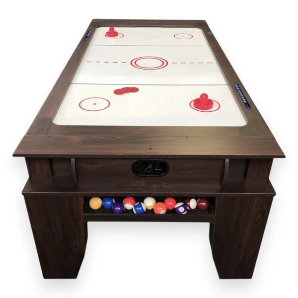 Multigames Table BILLARDHOCKEY 7FT 2-in-1 Billiards and Air Hockey Rotating Top 145kg MDF Home Game Room - View 4