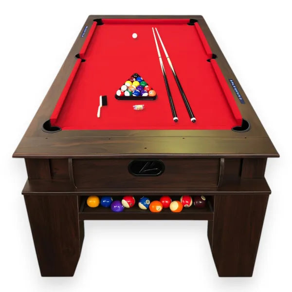 Multigames Table BILLARDHOCKEY 7FT 2-in-1 Billiards and Air Hockey Rotating Top 145kg MDF Home Game Room - View 6