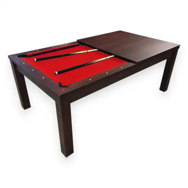 Pool Dining Table 7FT 2-in-1 Billiards and Dining Conversion MDF 145kg Retractable Pockets Full Accessories Home - View 13