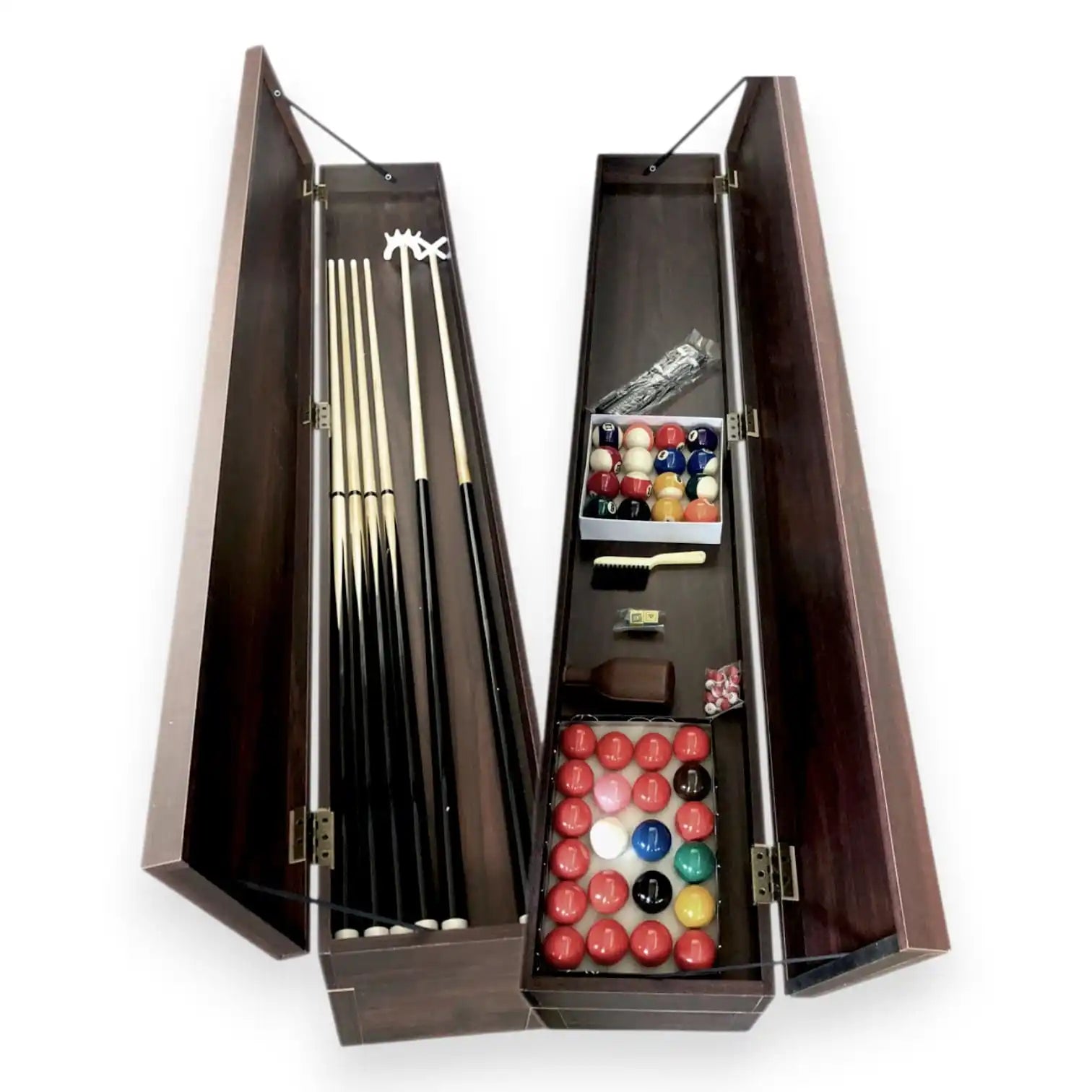 Pool Dining Table 7FT Convertible Billiards and Dining with 2 Storage Benches MDF 145kg Retractable Pockets Full Set - View 12