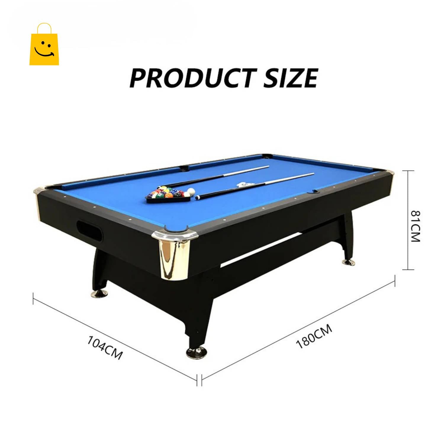 Pool Table 6FT 3 in 1 by UAE Stall - 1 Inch MDF, K66 Cushion, Scratch Resistant, Converts to Table Tennis, Instant Setup - View 7