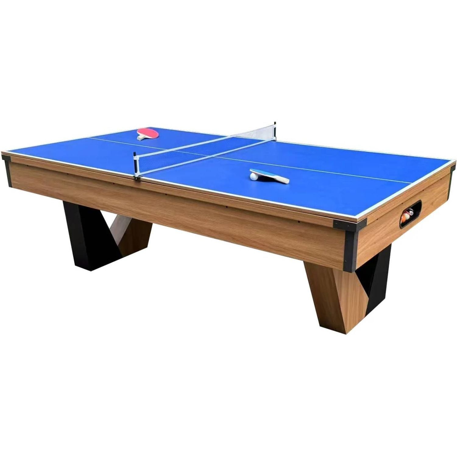 Pool Table 7FT 3 in 1 Billiards Table by UAE Stall - MDF Board, Velvet Cloth, Auto Ball Return, Converts to Dining and Tennis Table