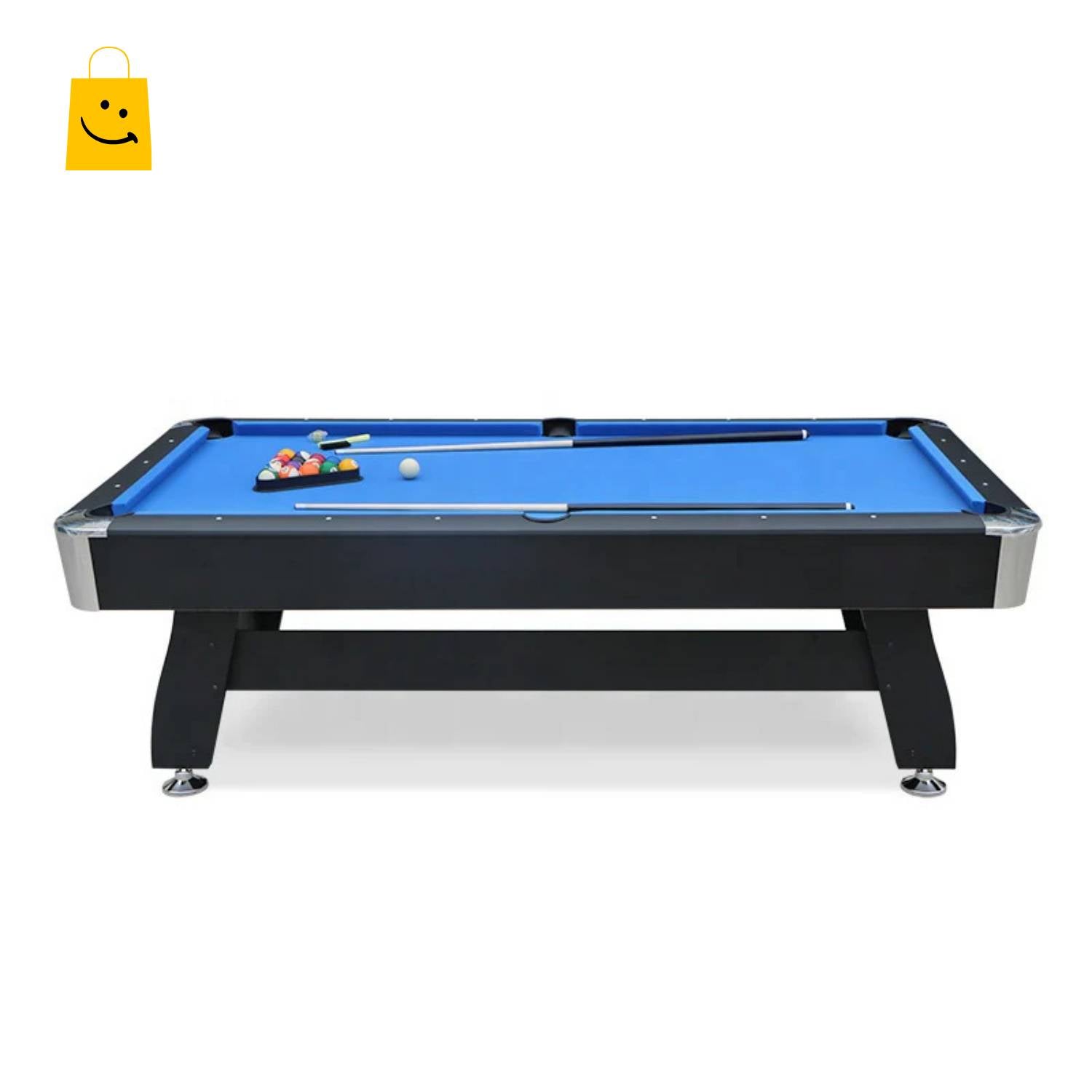 Pool Table 7FT Auto Ball Return by UAE Stall - 15mm MDF, Blue Velvet, Complete Accessory Set, Fast Leg-Only Setup - View 8