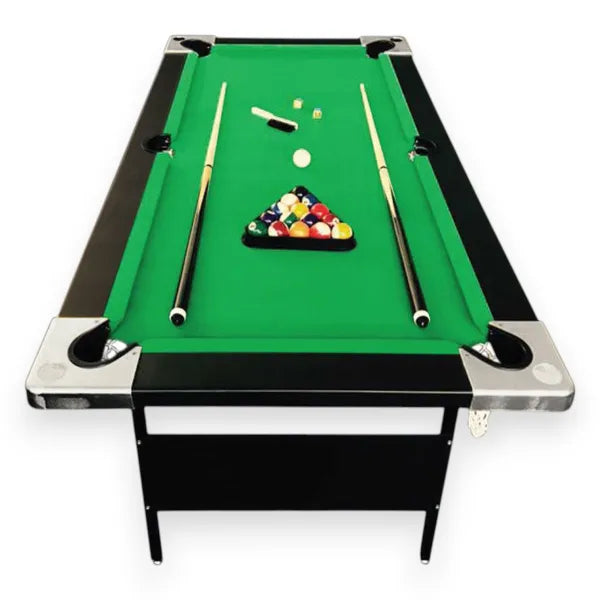 Pool Table Aladin 6FT Folding Billiards Table with Green Cloth, Foldable Legs and Full Accessory Set - View 3