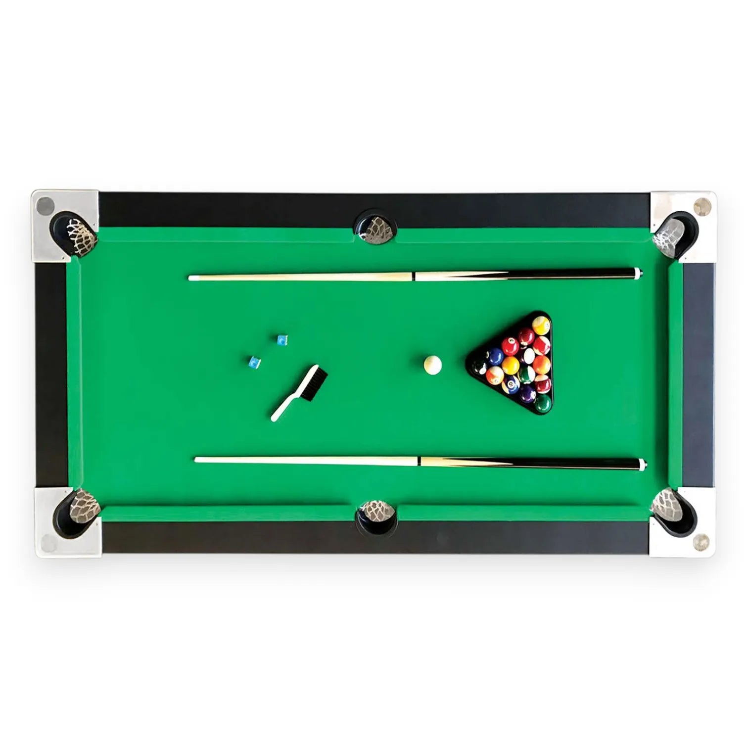 Pool Table Aladin 6FT Folding Billiards Table with Green Cloth, Foldable Legs and Full Accessory Set - View 4