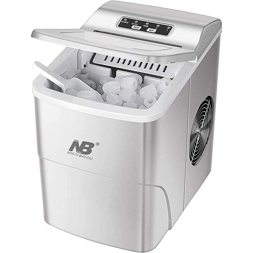 Mini Ice Maker Machine with Durable Compressors - Silver