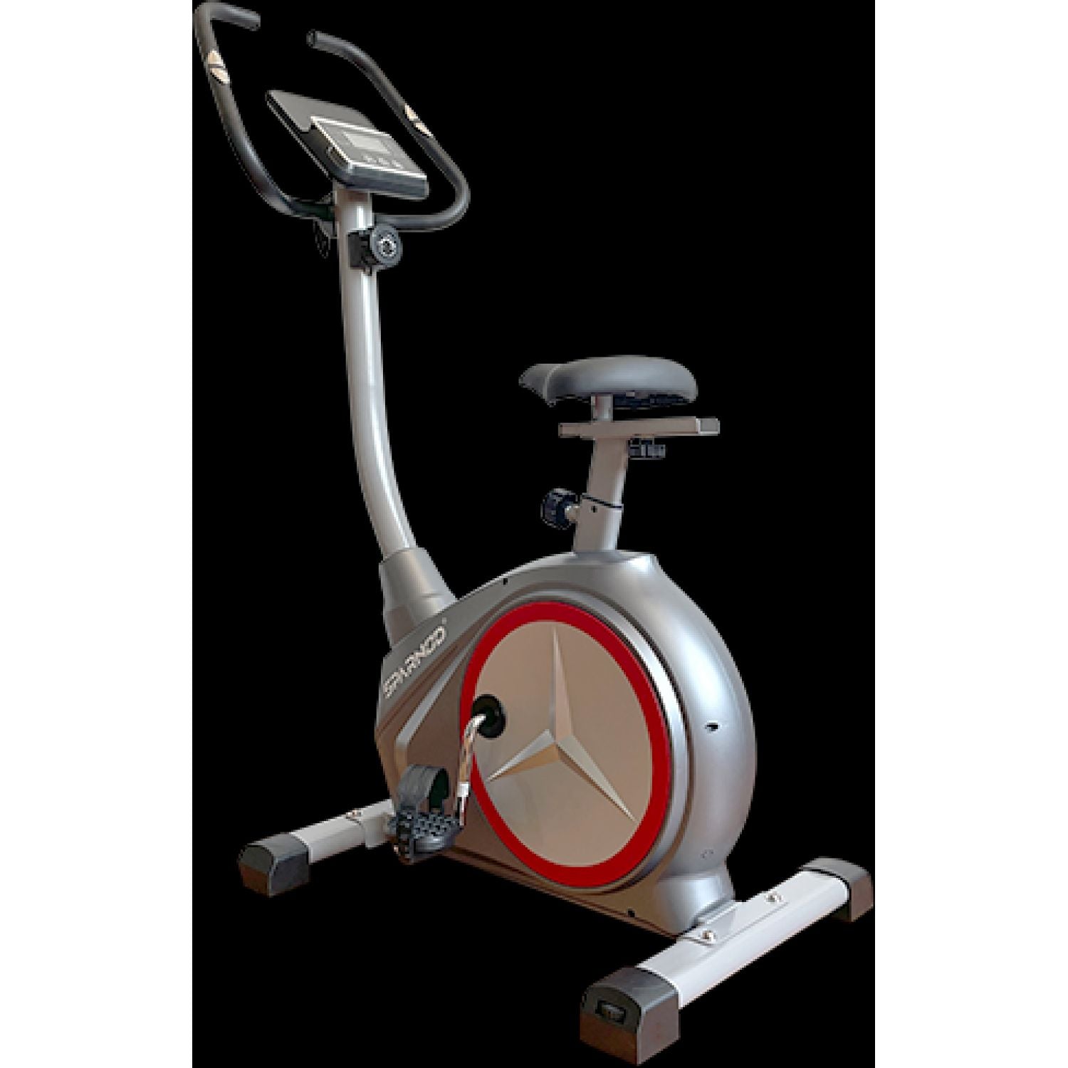 Upright Bike 9KG Flywheel 8-Level Magnetic Resistance 130KG Capacity Digital Monitor Home Gym Indoor Cycling Bike