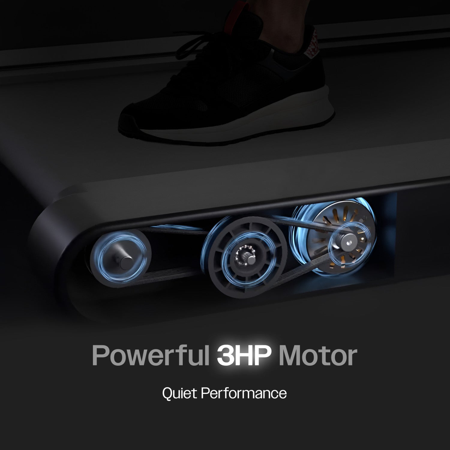 Walking Pad WalkyShaky Plus 3HP Foldable Treadmill 0.3-6KM/H 150KG 4 Vibration Modes Remote Tablet Holder No Assembly - View 7