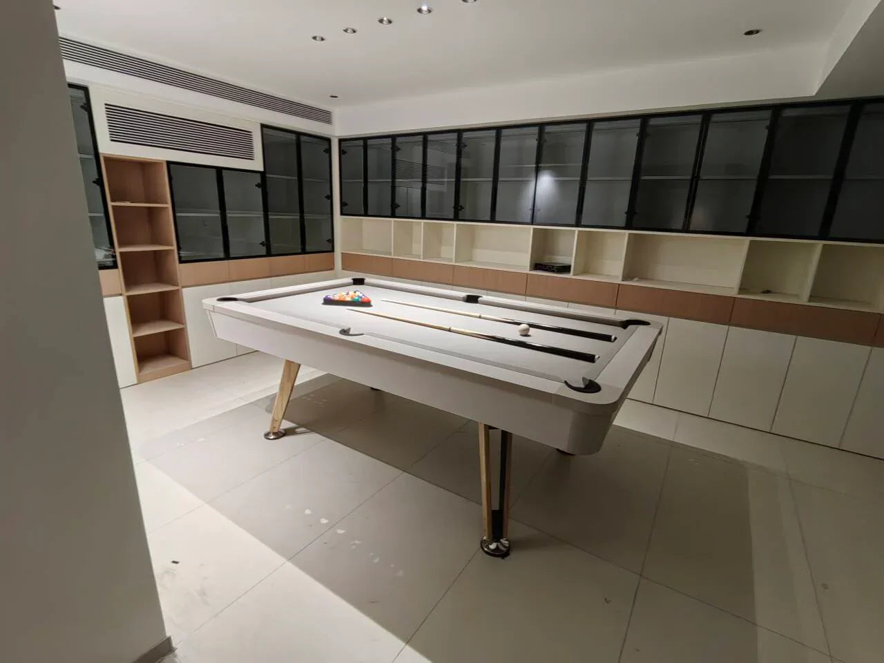 3 in 1 Pool Table 7ft Light Grey MDF Billiards plus Table Tennis plus Dining Snooker 8-Ball 9-Ball Indoor Game Table - View 6