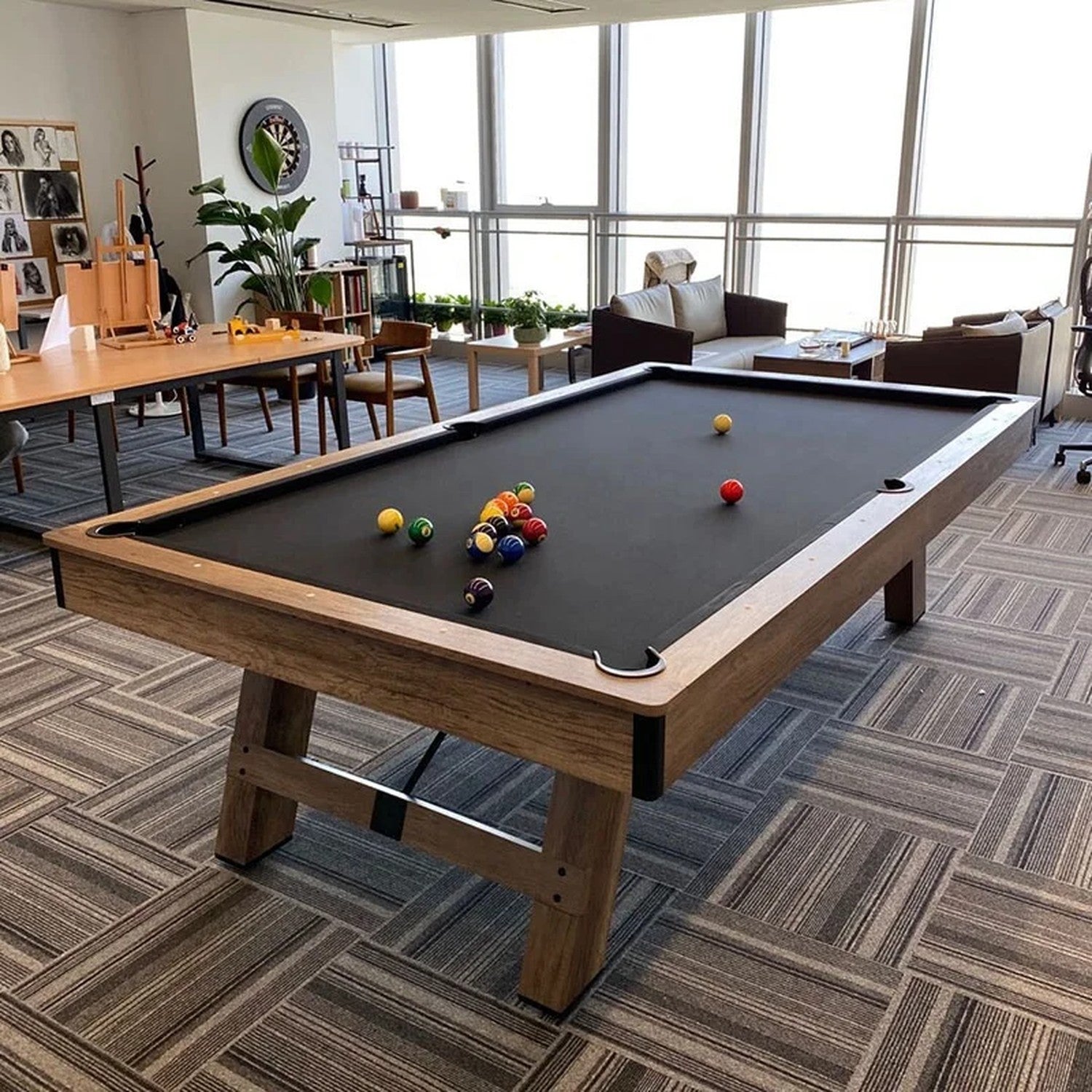 3 in 1 Pool Table 8ft MDF Billiards plus Table Tennis plus Dining Multi-Function Indoor Game Table Full Accessory Set - View 17