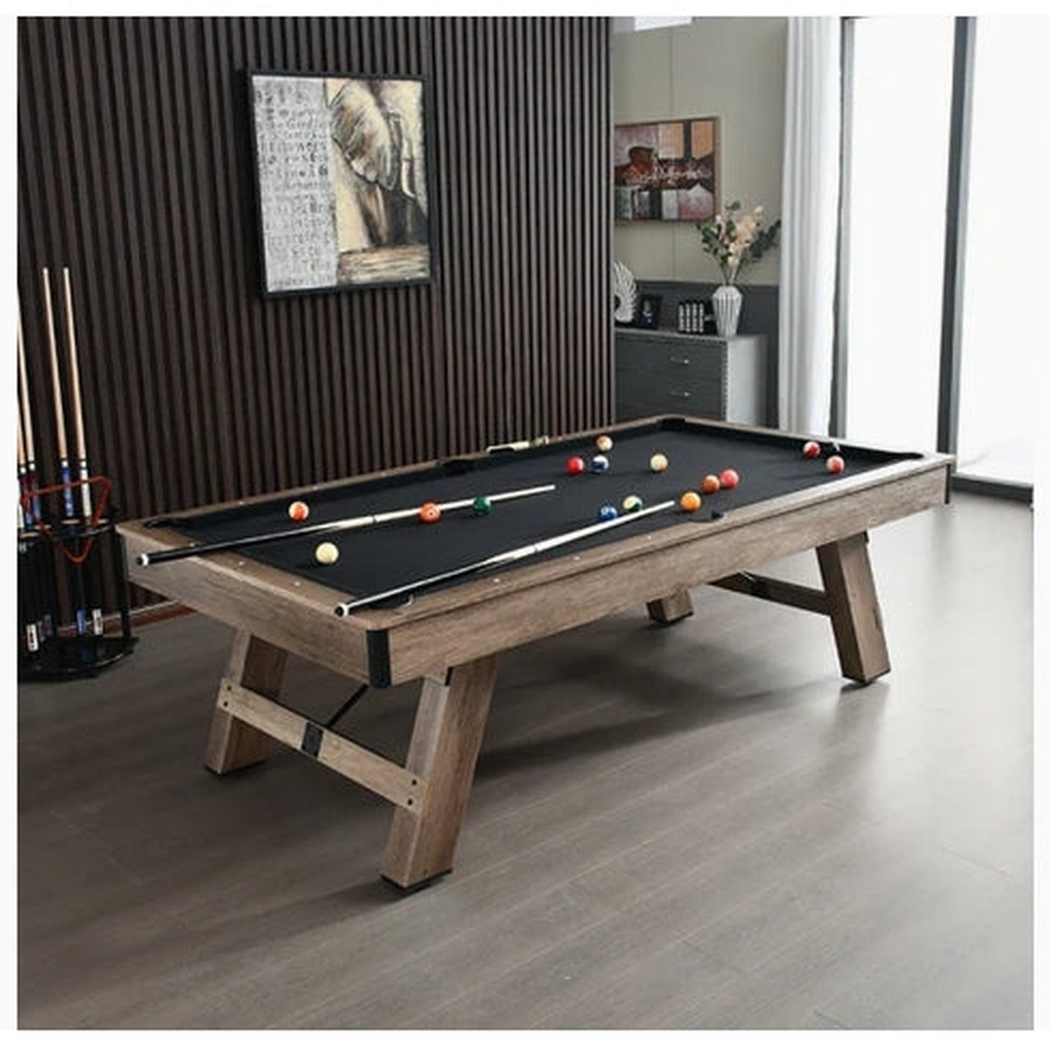 3 in 1 Pool Table 8ft MDF Billiards plus Table Tennis plus Dining Multi-Function Indoor Game Table Full Accessory Set - View 7