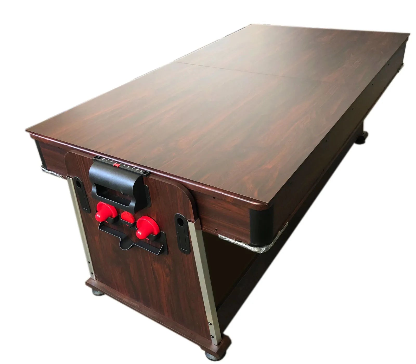 4-in-1 Game Table Matthew 7FT - Pool + Air Hockey + Table Tennis + Dining with Benches, Electric Air Motor, Full Accessories - View 5