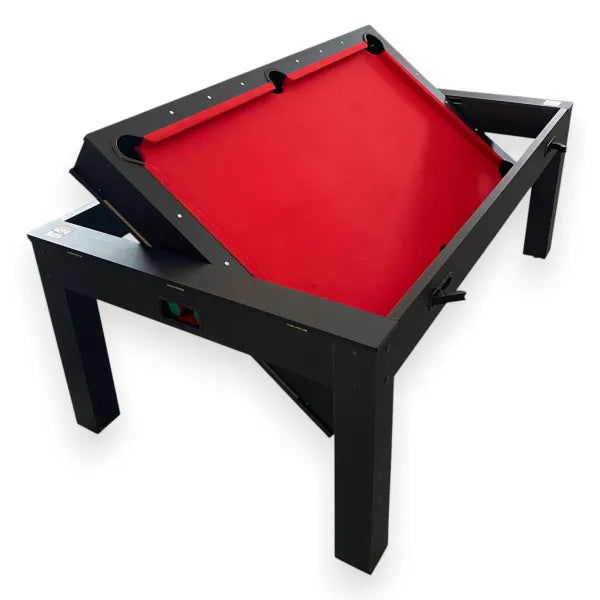 7FT Multi Game Table Strike Pool Billiards Air Hockey Table Tennis Rotating System 145KG MDF Black 220V Motor - View 8