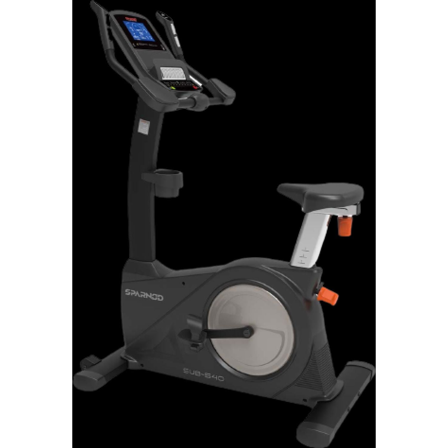 Commercial Upright Bike SUB-540 Self-Generator Electromagnetic 24 Resistance Levels 150KG 7" LCD 12 Programs Built-In Speakers USB