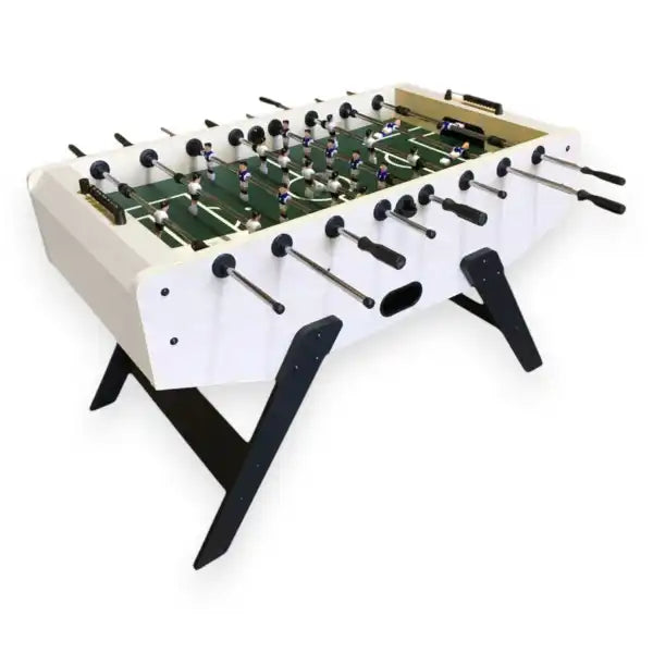 Foosball Table Bernabeu Cream Premium MDF 50KG 10mm Rods Anti-Slip Handles Adjustable Feet Raised Corners 2 Balls - View 3