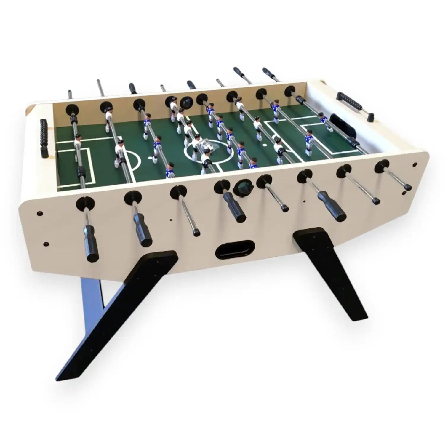 Foosball Table Bernabeu Cream Premium MDF 50KG 10mm Rods Anti-Slip Handles Adjustable Feet Raised Corners 2 Balls - View 4
