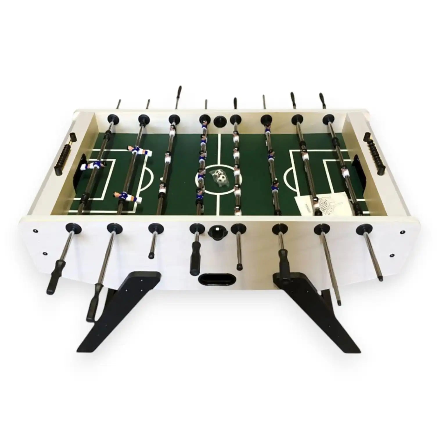 Foosball Table Bernabeu Cream Premium MDF 50KG 10mm Rods Anti-Slip Handles Adjustable Feet Raised Corners 2 Balls - View 7