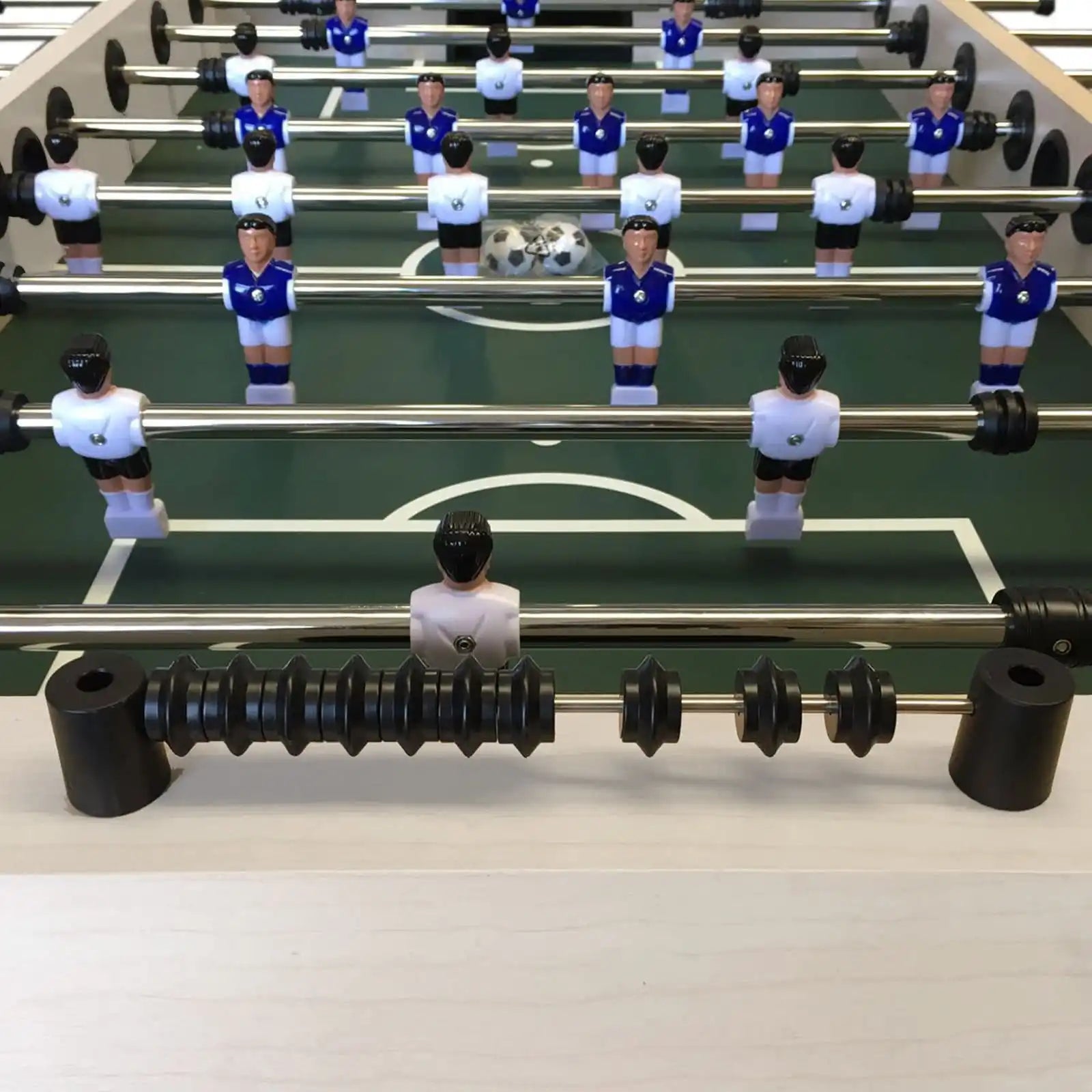 Foosball Table Bernabeu Cream Premium MDF 50KG 10mm Rods Anti-Slip Handles Adjustable Feet Raised Corners 2 Balls - View 8