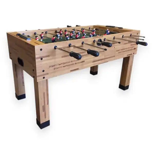 Foosball Table Maracana Wood-Effect MDF 40KG 7mm Steel Rods Anti-Slip Handles Adjustable Feet 2 Balls Included - View 4
