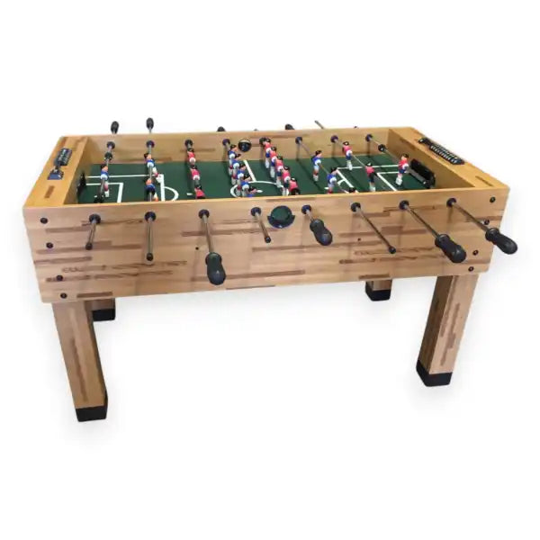 Foosball Table Maracana Wood-Effect MDF 40KG 7mm Steel Rods Anti-Slip Handles Adjustable Feet 2 Balls Included - View 5