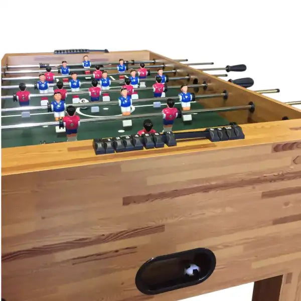 Foosball Table Maracana Wood-Effect MDF 40KG 7mm Steel Rods Anti-Slip Handles Adjustable Feet 2 Balls Included - View 7