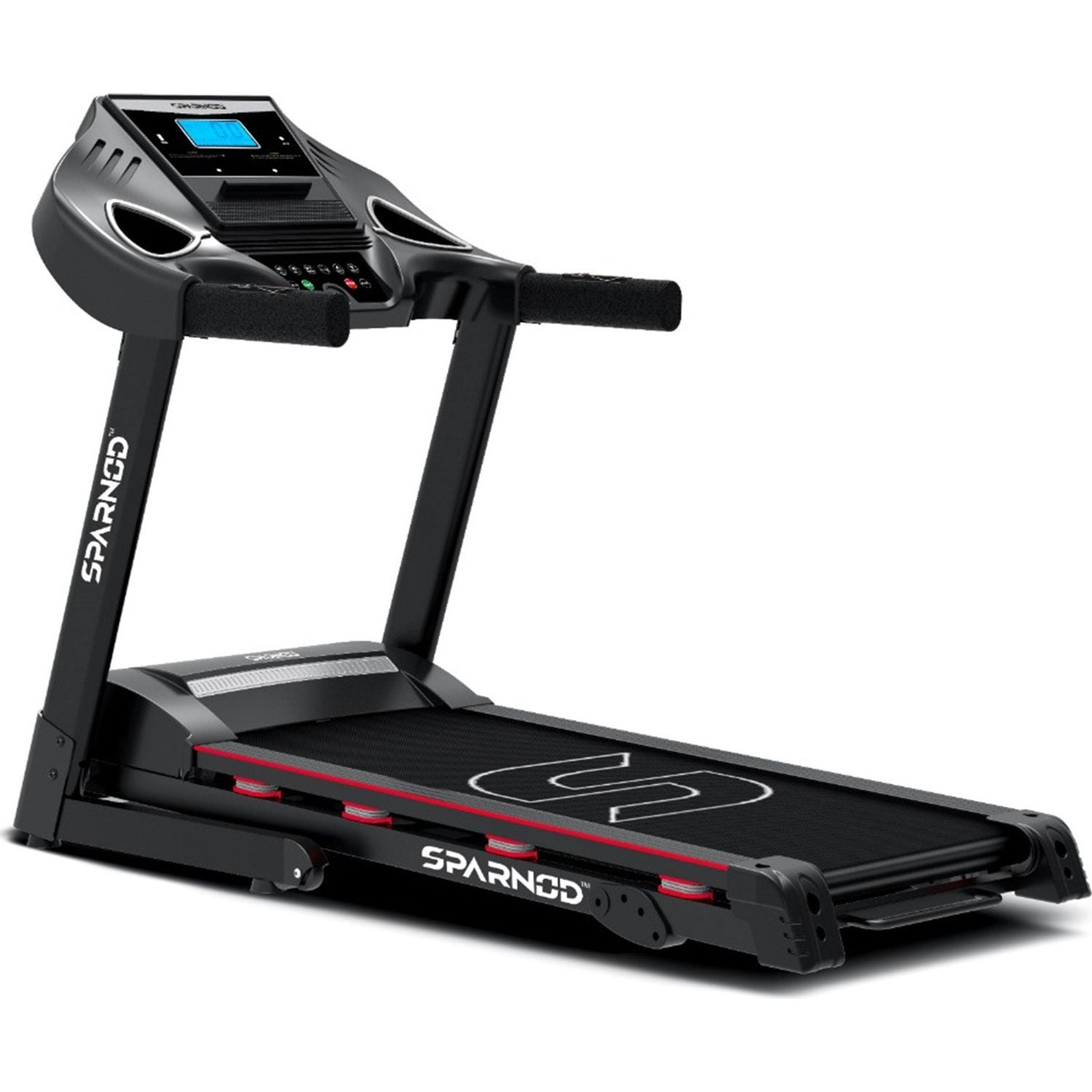 Home Treadmill STH-3200 4HP Peak DC Motor 16 km/h 110kg Hydraulic Foldable 12 Programs LCD Screen 8 Spring Shock Absorption