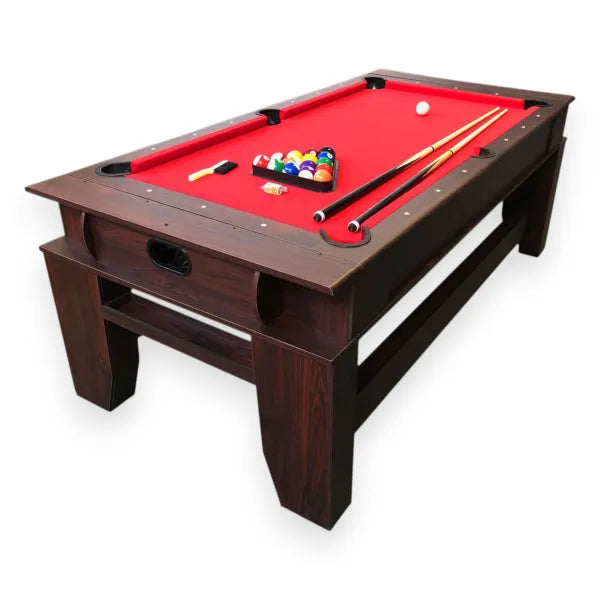 Multigames Table BILLARDHOCKEY 7FT 2-in-1 Billiards and Air Hockey Rotating Top 145kg MDF Home Game Room - View 3