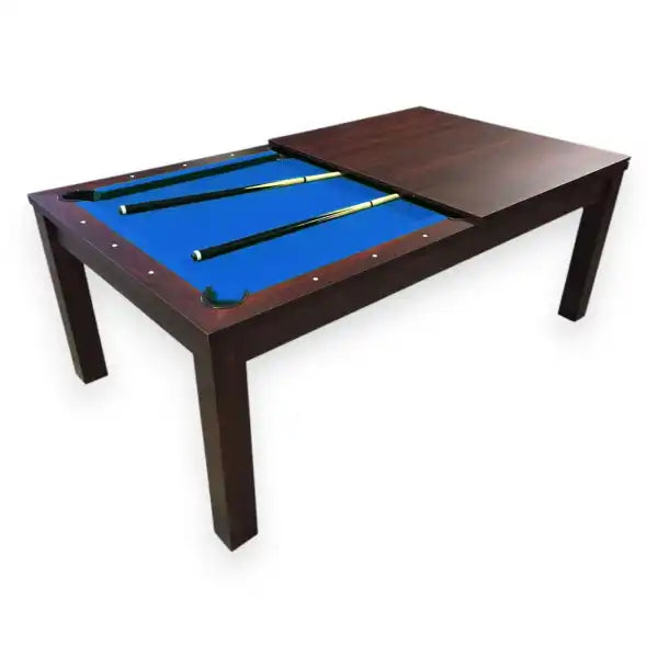 Pool Dining Table 7FT 2-in-1 Billiards and Dining Conversion MDF 145kg Retractable Pockets Full Accessories Home - View 8