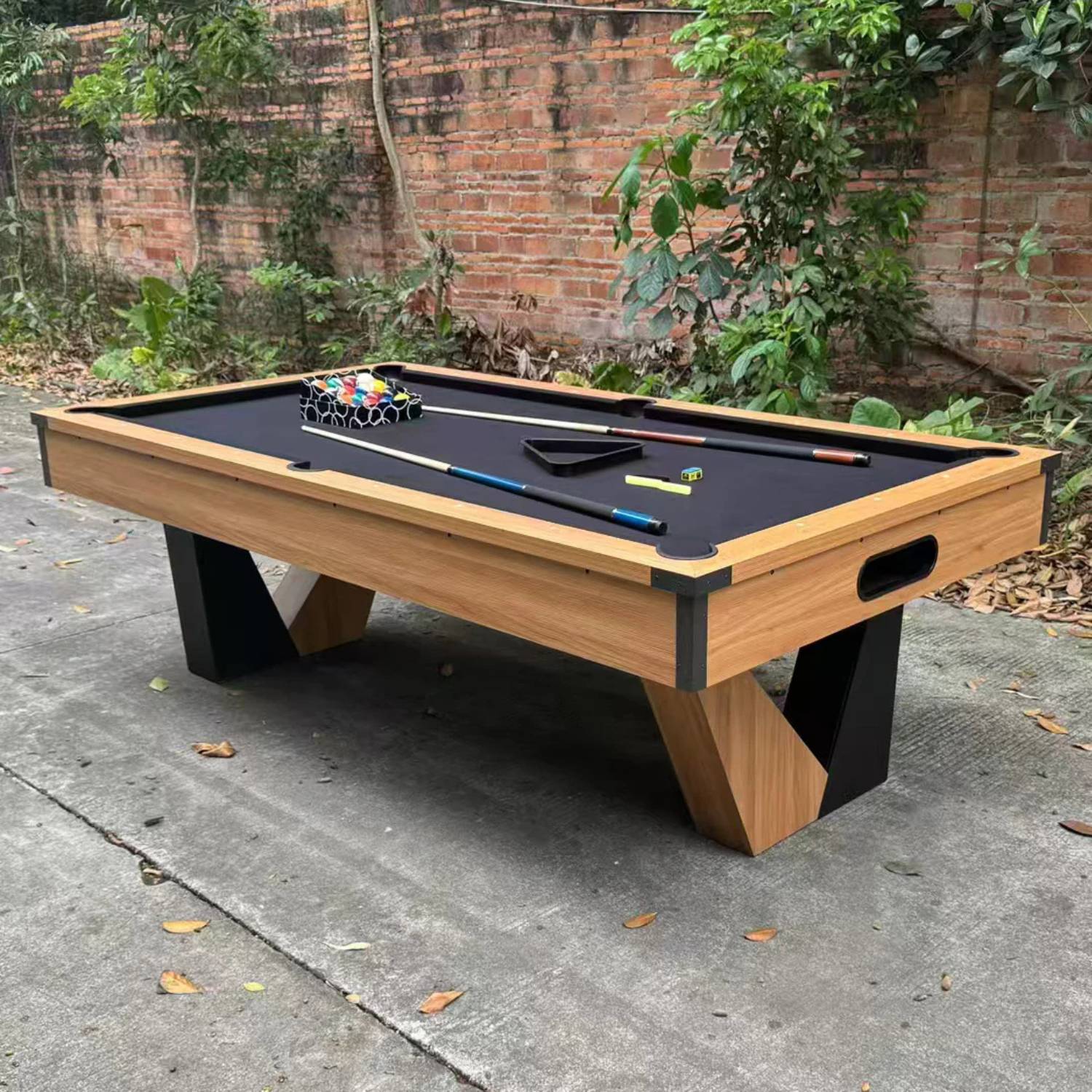 Pool Table 7FT 3 in 1 Billiards Table by UAE Stall - MDF Board, Velvet Cloth, Auto Ball Return, Converts to Dining and Tennis Table - View 7