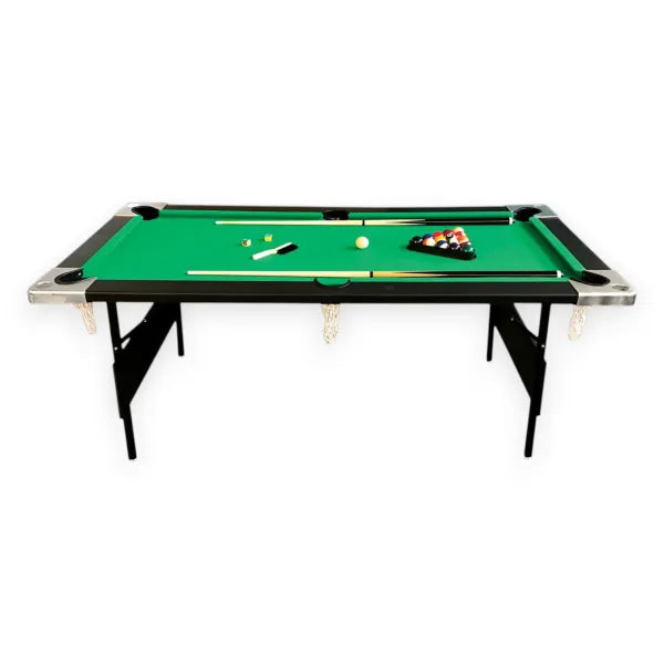 Pool Table Aladin 6FT Folding Billiards Table with Green Cloth, Foldable Legs and Full Accessory Set - View 5
