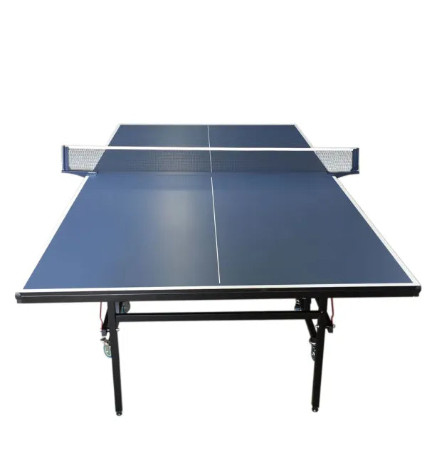 Professional Table Tennis Table Roby - Tournament Size 274x152cm, Foldable, Anti-Glare Blue Surface, Playback Position, Safety Wheels - View 3