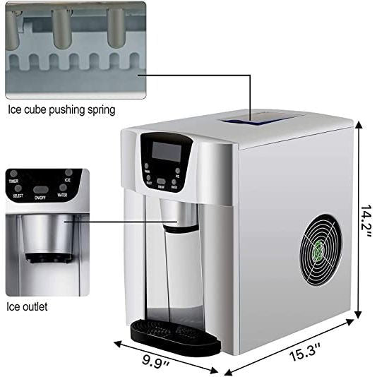 Ice Maker Machine 3 In 1 Counter, Silver 