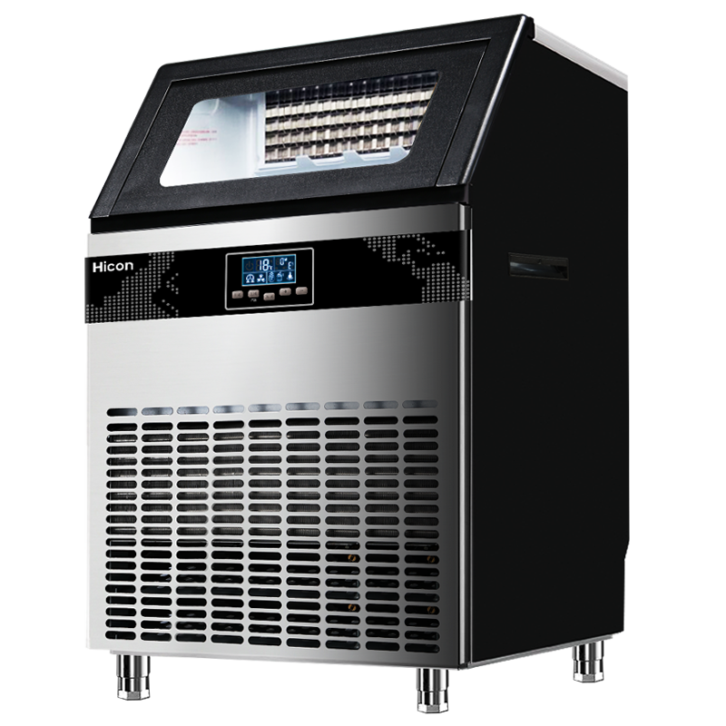 Wellcome Commercial Milk Tea Shop Hotel New Large Ice Machine 120KG Fully Automatic Small Cube Ice Making Machine 