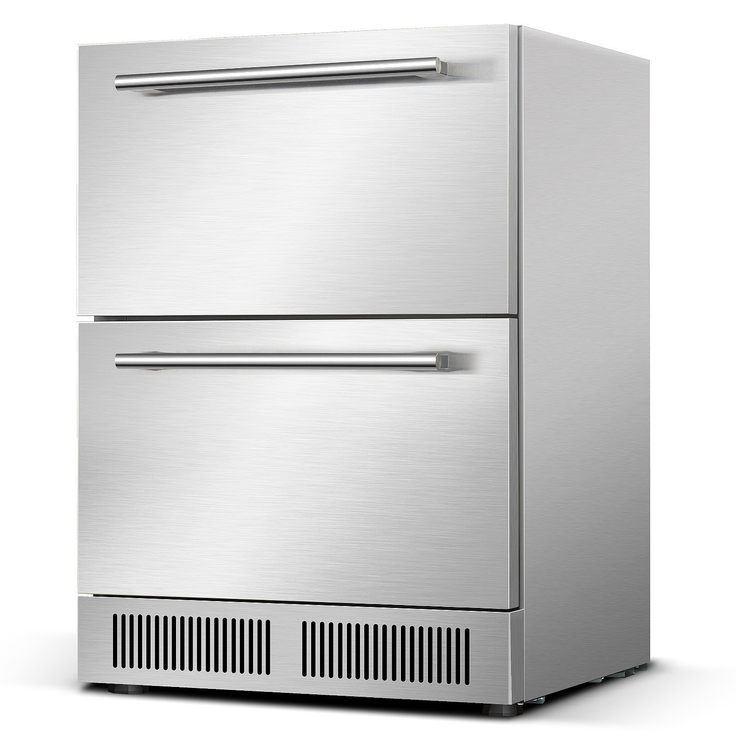 Wine Refrigerator, Under Counter Drawer Refrigeration Cabinet, Stainless Steel Beverage Cooler 