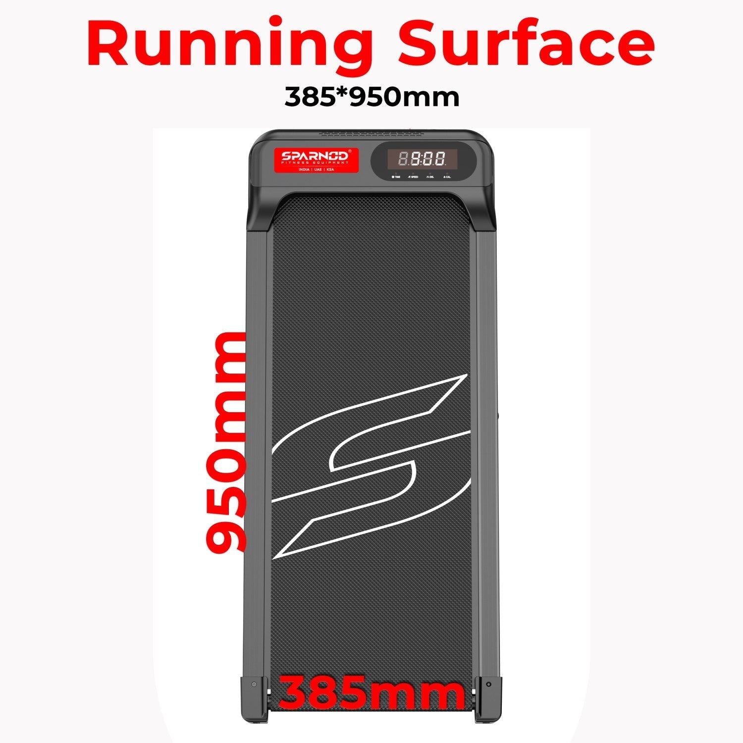 Walking Pad STH-3002 2.5HP DC Motor 1-6KM/H 100KG Manual Incline Deck Shock Absorption LED Display No Assembly Black - View 3