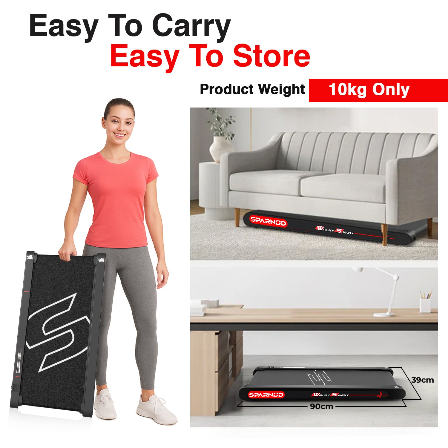 Walking Pad WalkyShaky 3-in-1 2.5HP Brushless Servo Motor 0.3-6KM/H Vibration Plate 120KG LED Display No Assembly - View 5
